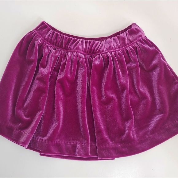 Gymboree Other - Gymboree Fuschia Crushed Velvet Skirt and Bloomers size 6-12 months